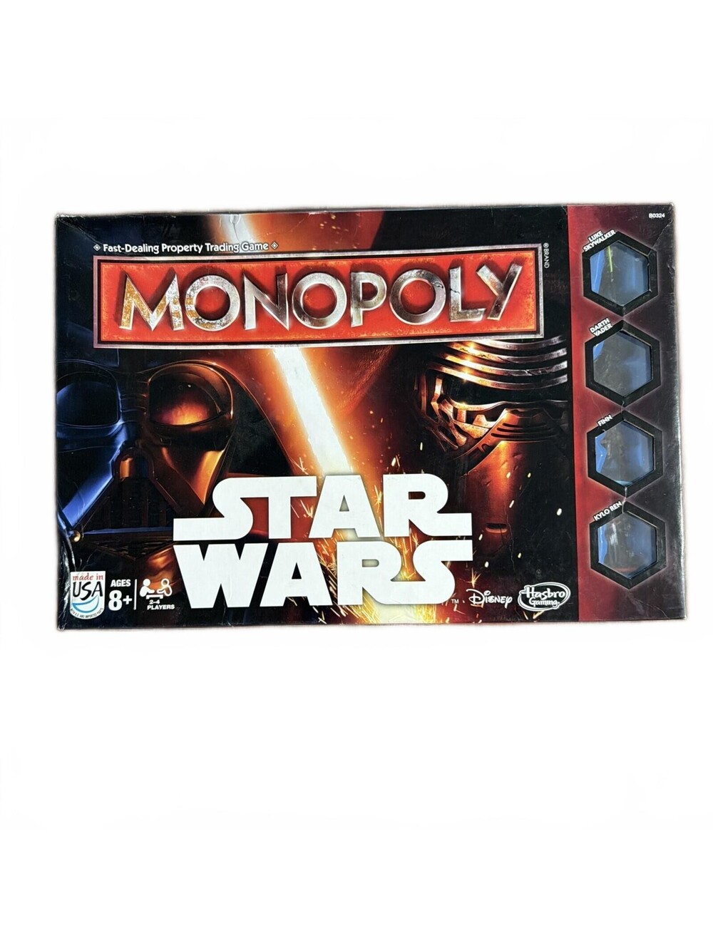 Disney Hasbro Gaming Monopoly Star Wars Edition Board Game.  Complete